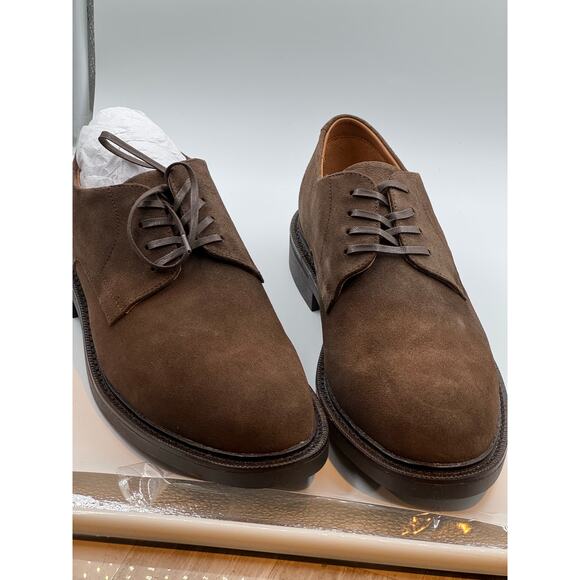 Polo Ralph Lauren Asher Men\'s Brown Suede Derby Dress Shoe 7D NWT